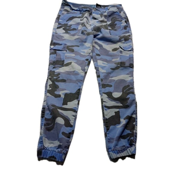 VIP jeans blue camo Juniors size 15/32 Cargo Pockets Jogger - Picture 2 of 13